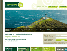 Tablet Screenshot of leadershipevolution.com.au